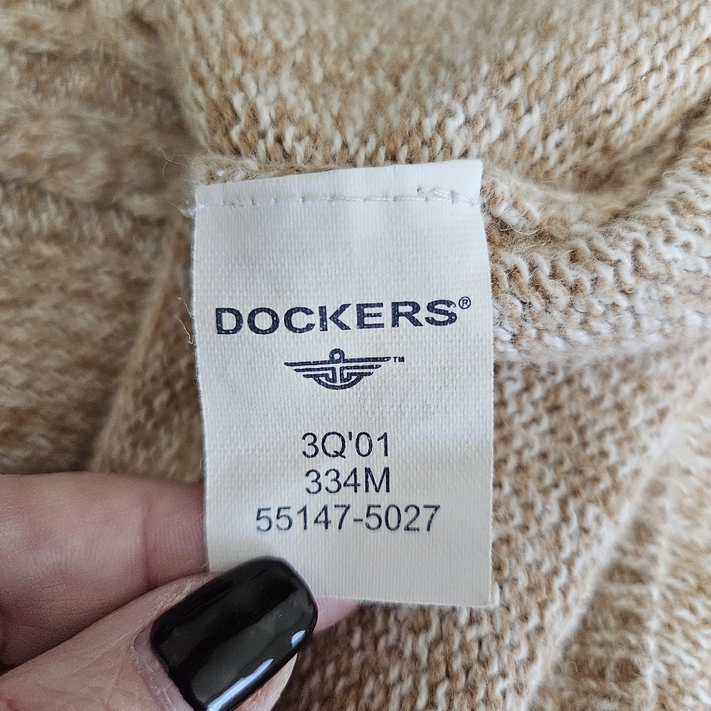 Dockers 3/4 Sleeve Cable Knit Sweater - Picture 9 of 12
